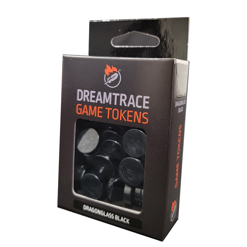 Dreamtrace Game Tokens - Dragonglass Black