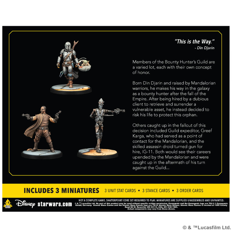 Shatterpoint: 'Certified Guild' The Mandalorian Squad Pack