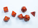 Chessex Scarab Scarlet / Gold Mini-hedral Dice Block