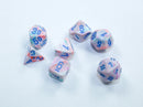 Chessex Festive Pop Art / Blue Mini-hedral Dice Block