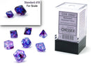Chessex Nebula Nocturnal / Blue Mini-hedral Dice Block