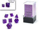 Chessex Borealis Royal Purple w/ Gold Mini-hedral Dice Block