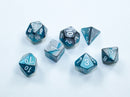 Chessex Gemini Steel-Teal / White Mini-hedral Dice Block
