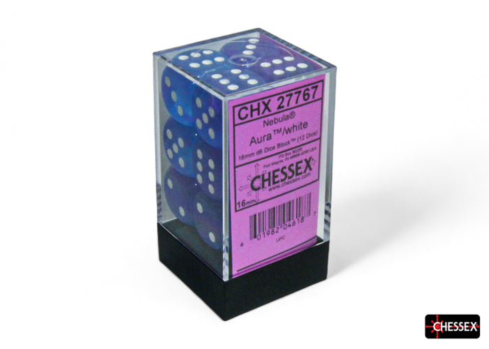 12D6 Nebula Aura w/ White Dice Block - 16mm
