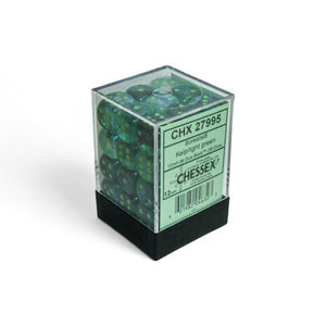 36D6 Borealis Kelp / Light Green Dice Block - 12mm