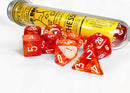Chessex LAB Dice Polyhedral 7 Die Set - Nebula Molten/White