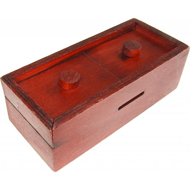 Puzzle Master Double Button Bank Puzzle Box