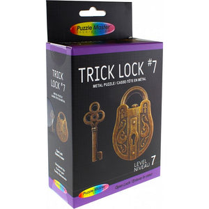 Puzzle Master Trick Lock #7 Metal Puzzle