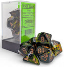 Polyhedral Brush Deep Forest w/ Gold Dice Sets