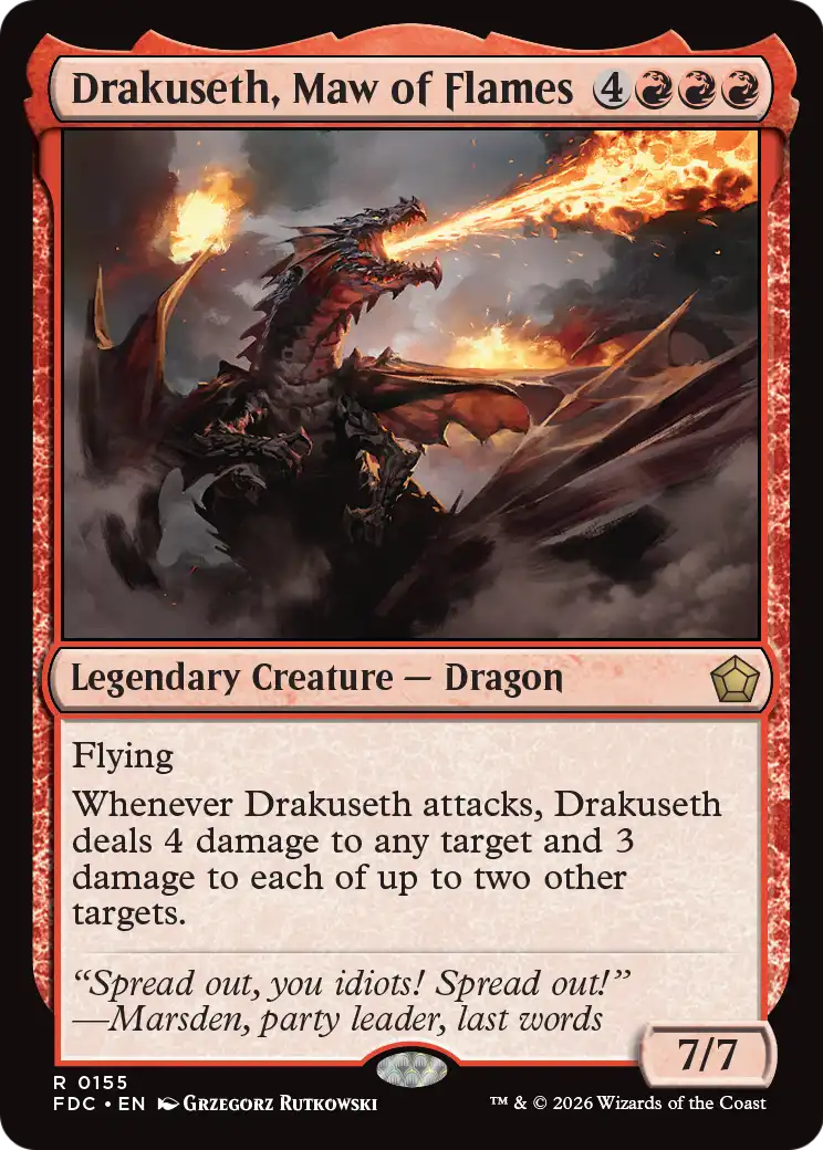 Drakuseth, Maw of Flames [Foundations Commander]