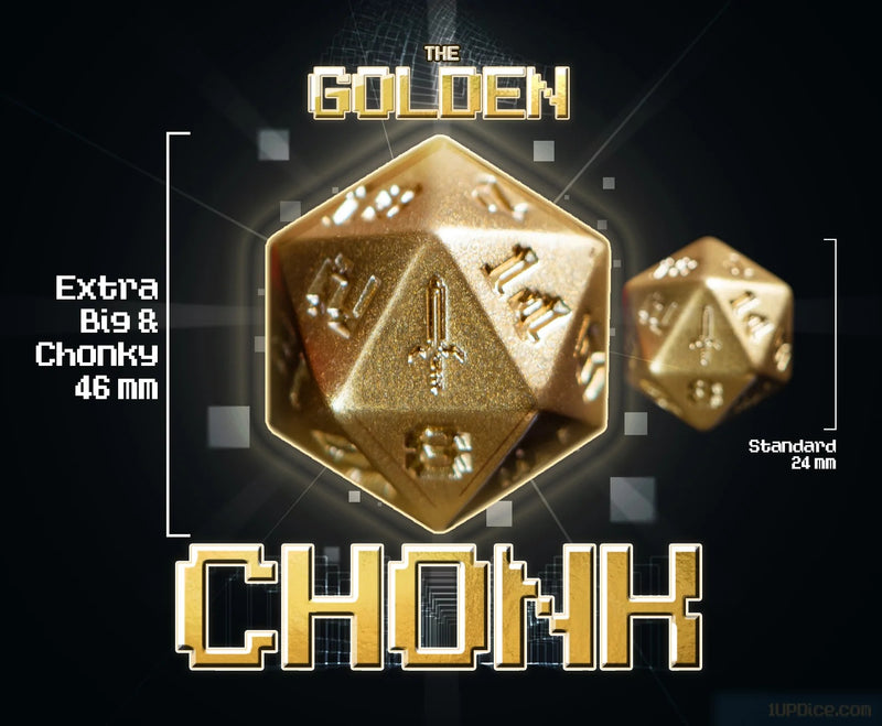 1Up Dice - The Golden Chonk