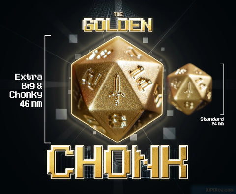 1Up Dice - The Golden Chonk