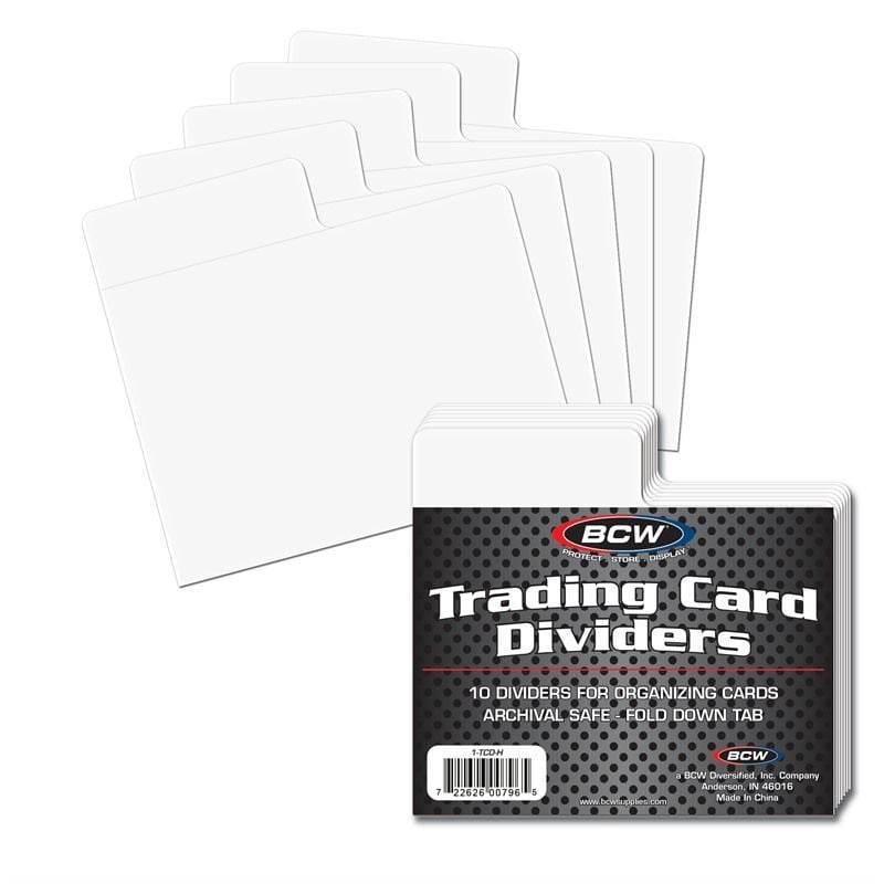 Trading Card Dividers (White)