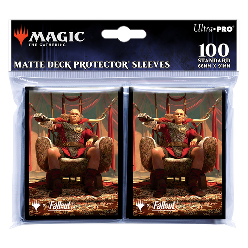 Fallout Caesar, Legion’s Emperor Deck Protector Sleeves (100ct) for Magic: The Gathering