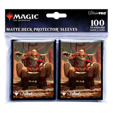 Fallout Caesar, Legion’s Emperor Deck Protector Sleeves (100ct) for Magic: The Gathering