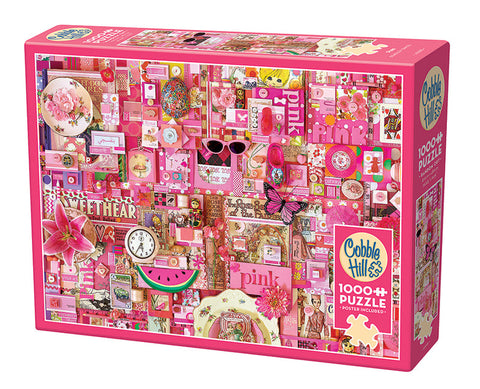 1000 Piece Puzzle: Pink Theme