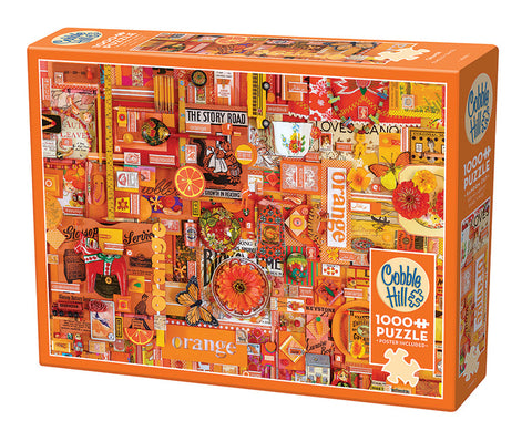 1000 Piece Puzzle: Orange Theme