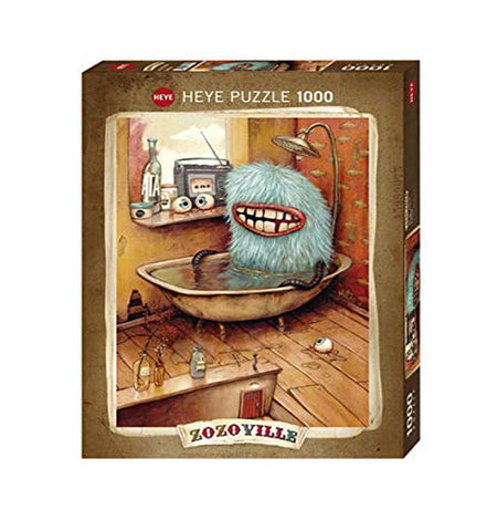 1000 Piece Puzzle: Zozoville Bathtub Square Box