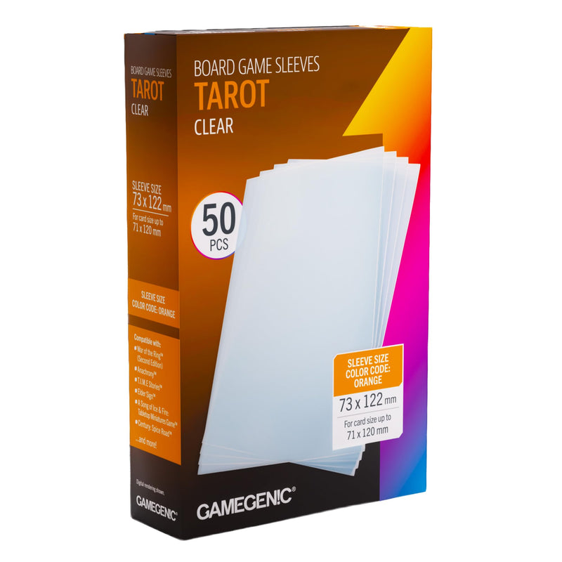 Gamegenic Board Game Sleeves (Size: Orange 73 x 122mm)