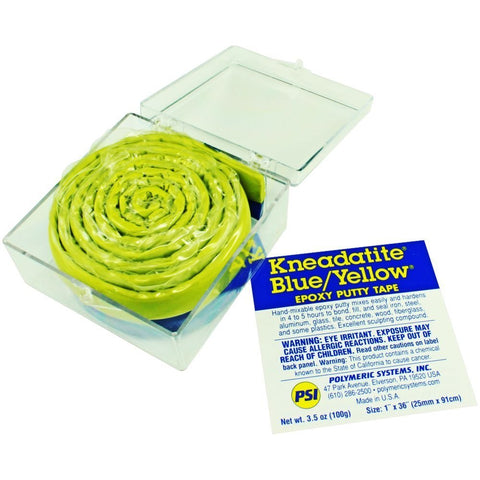 Kneadatite Blue/Yellow Epoxy "Green Stuff" Putty