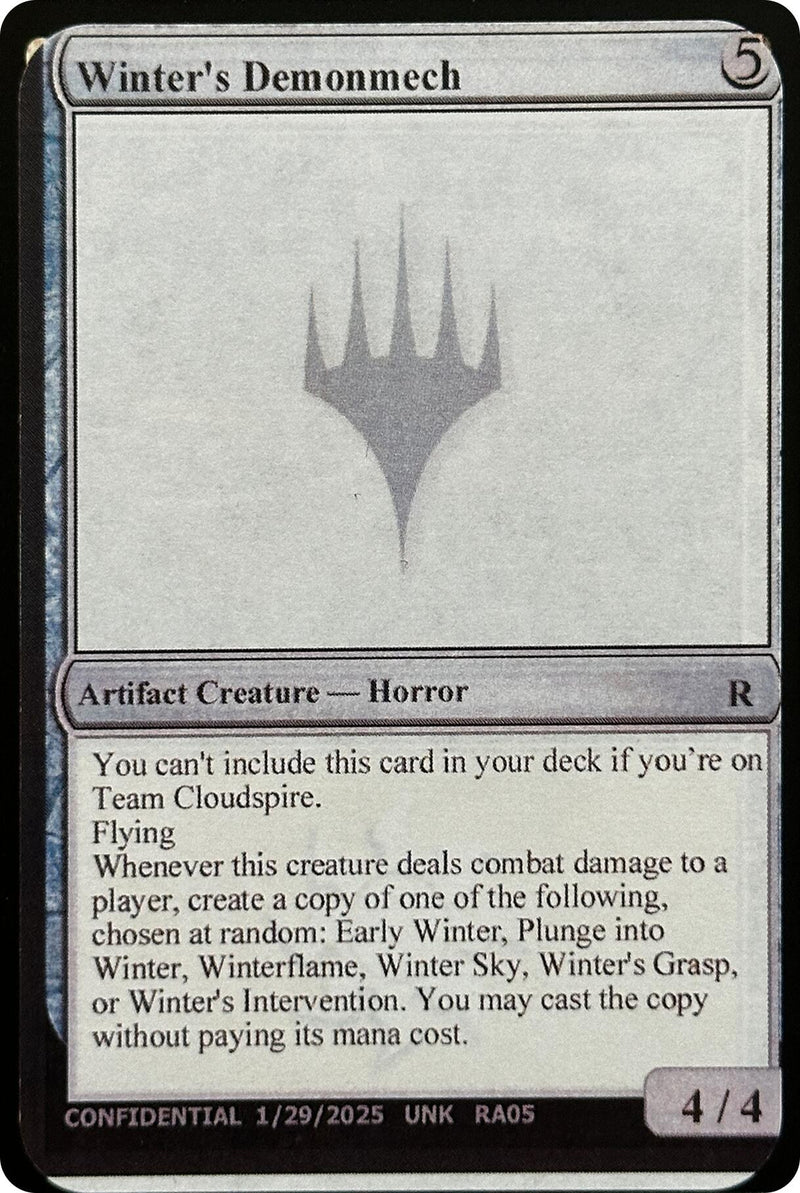 Winter's Demonmech [Unknown Event]