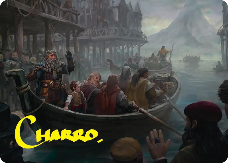 Uneasy Partings Art Card (Gold-Stamped Signature) [The Hobbit Art Series]