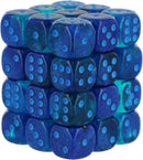 36D6 Gemini Blue Blue w/ Light Blue Dice Block - 12mm