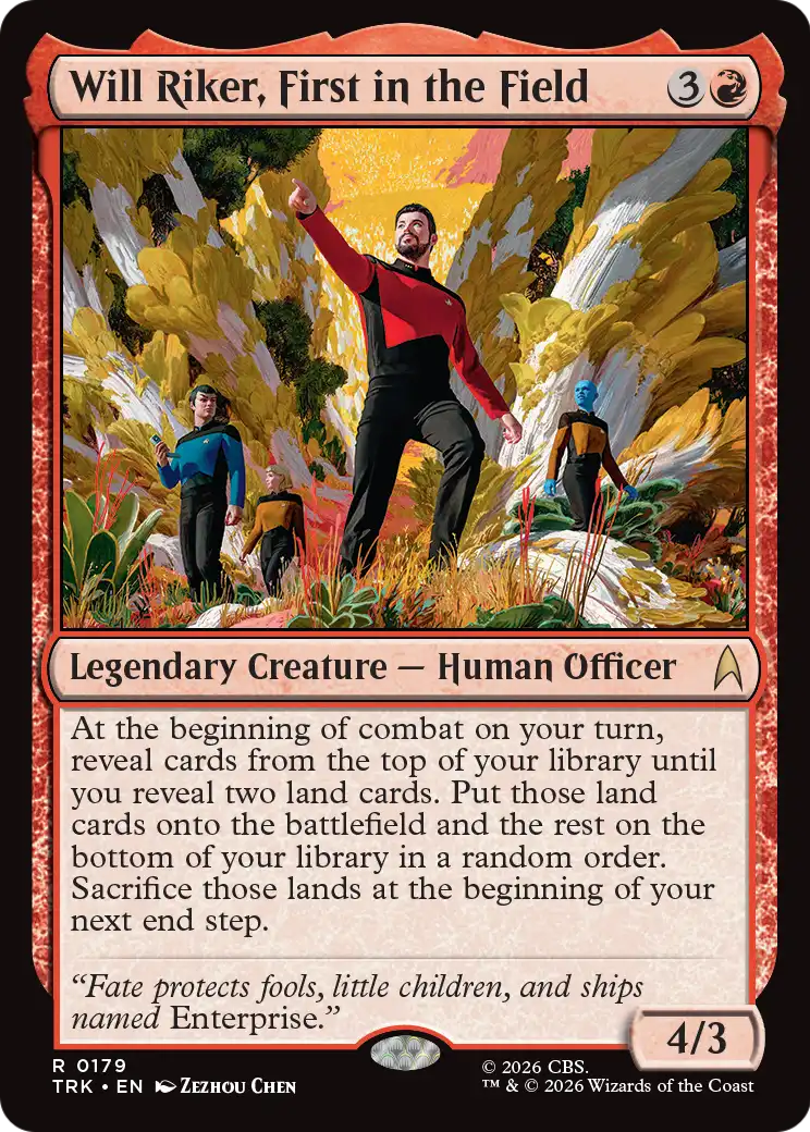 Will Riker, First in the Field [Star Trek]