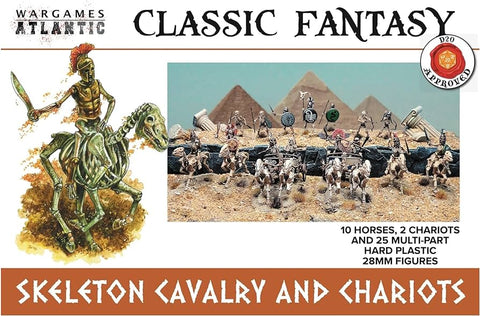 Wargames Atlantic Classic Fantasy Skeleton Cavalry And Chariot