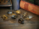 Tiger's Eye Gemstone Dice Set (Diamond Shape)