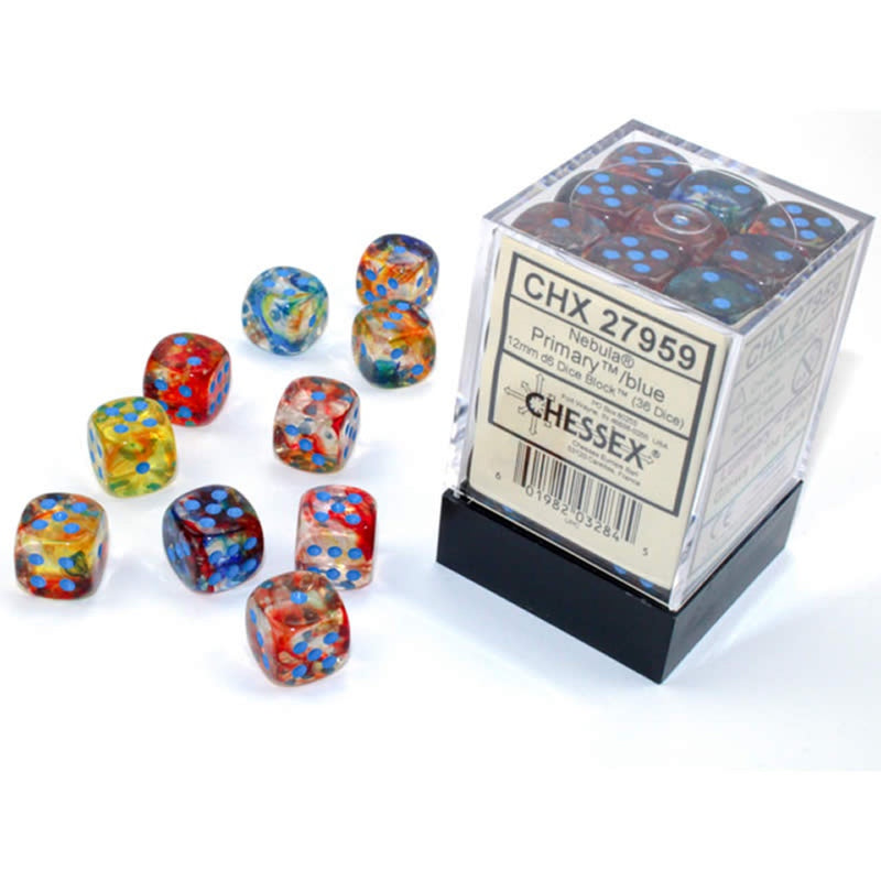 12D6 Nebula Primary / Blue Dice Block - 16mm
