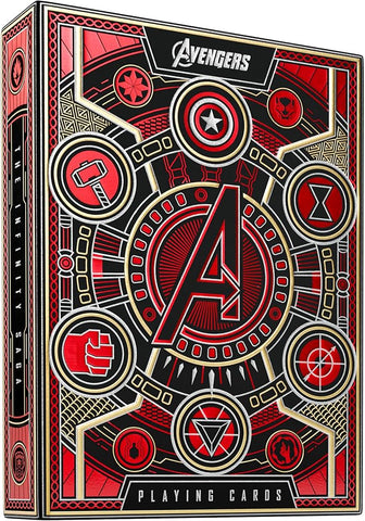 Theory 11 Avengers Playing Cards Red