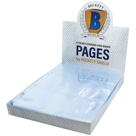 Becket 9 Pocket Single Page for Standard Size Cards