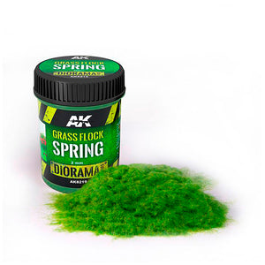 AK Diorama Grass Flock Spring 2mm