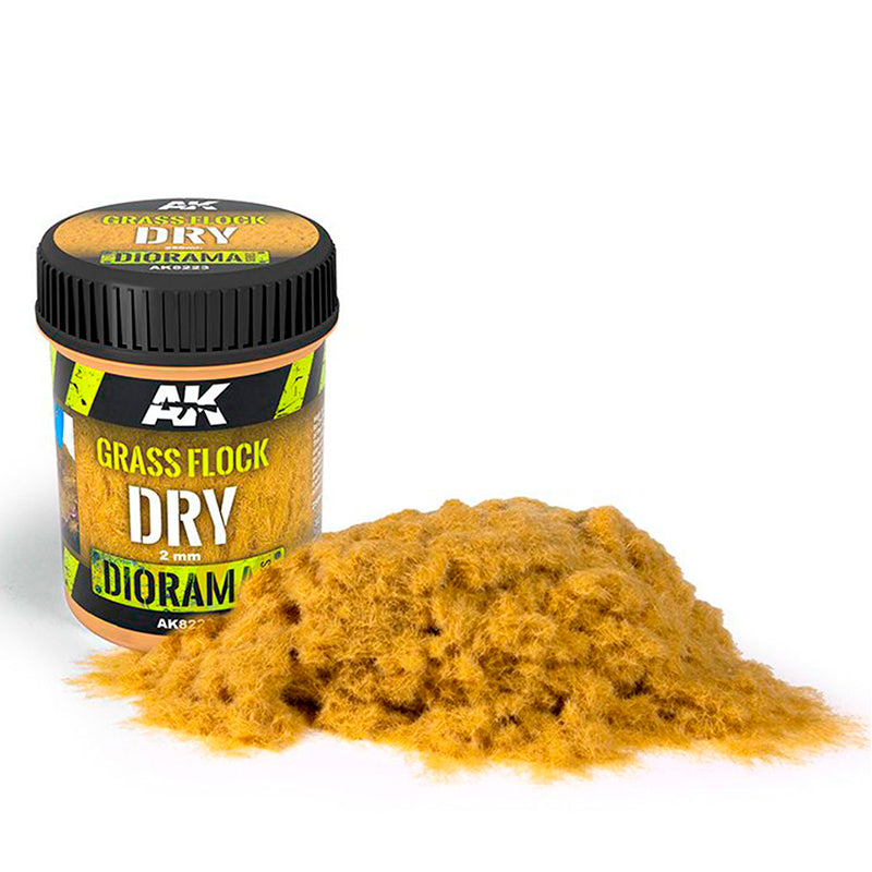 AK Diorama Grass Flock Dry 2mm