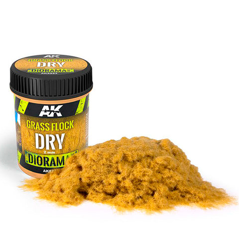 AK Diorama Grass Flock Dry 2mm