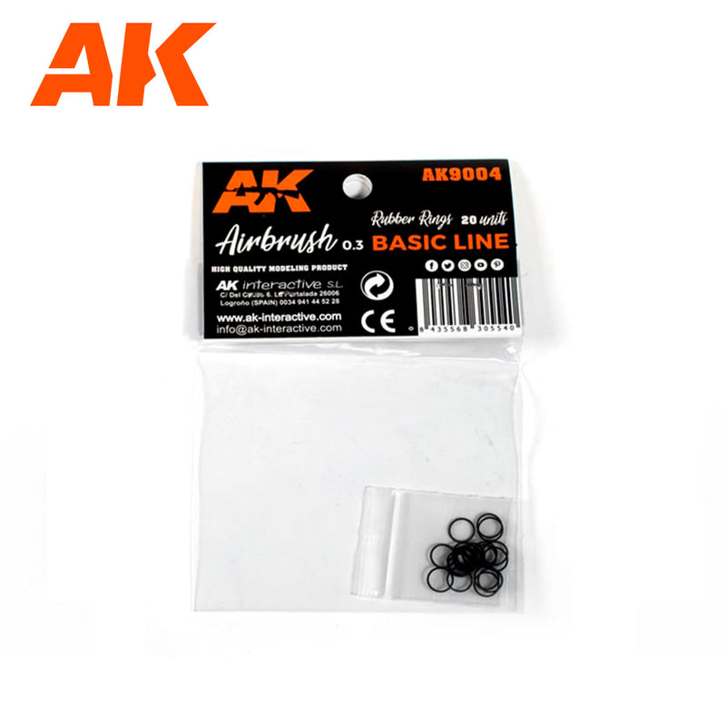 AK Airbrush 0.3 Rubber Rings
