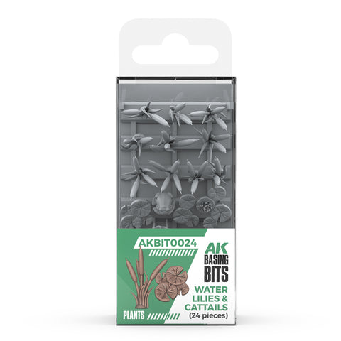 AK Interactive WATER LILIES & CATTAILS – AK BASING BITS