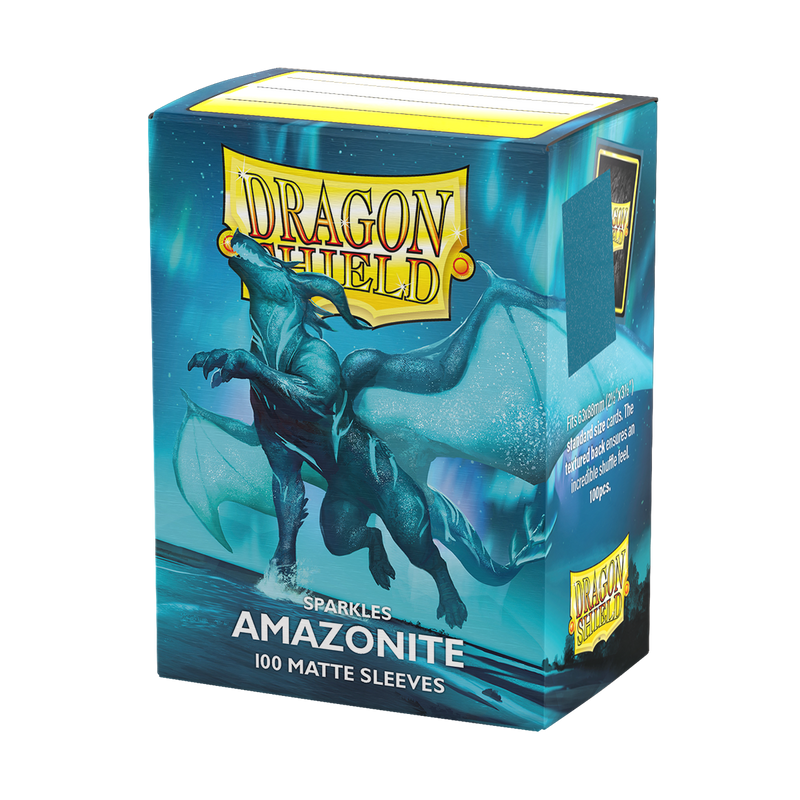 Dragon Shield Sparkles Matte Sleeves - Amazonite 100ct