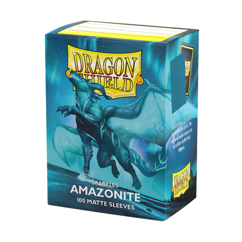Dragon Shield Sparkles Matte Sleeves - Amazonite 100ct