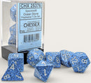 Polyhedral Speckled Ocean Stone Dice Sets