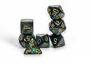 Chessex Scarab Jade w/ Gold Dice Block Mega-Hedral