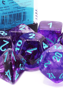 Chessex Nebula Nocturnal w/ Turquoise Dice Block Mega-Hedral