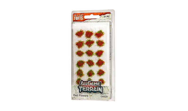 Woodland Scenics All Game Terrain Red Flowers Tufts