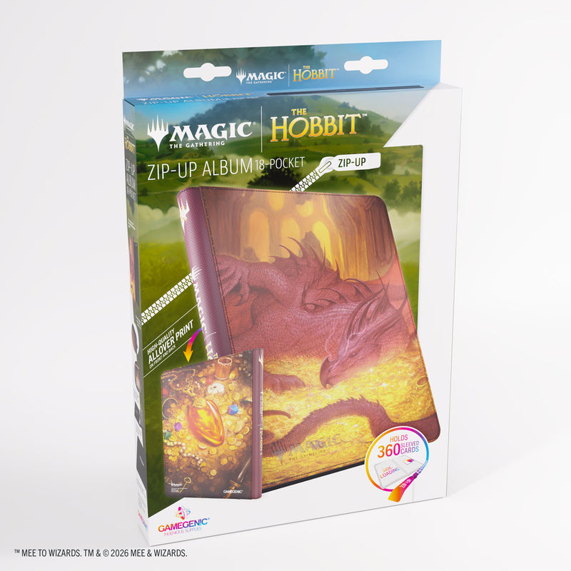 Gamegenic Zip-Up Album 18-Pocket MTG The Hobbit Smaug's Mox Amber