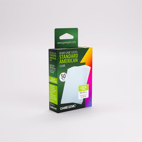 Gamegenic Board Game Sleeves (Size: Green 59 x 91mm) Box of 50