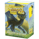 Dragon Shield Matte Dual Sleeve - Yellow & Silver 100ct
