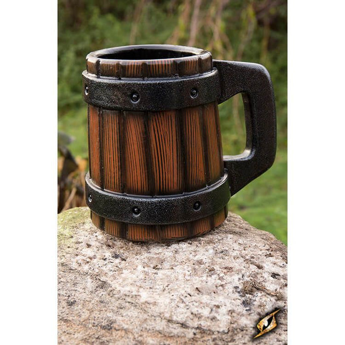 Beermug With Metal Bands 20cm
