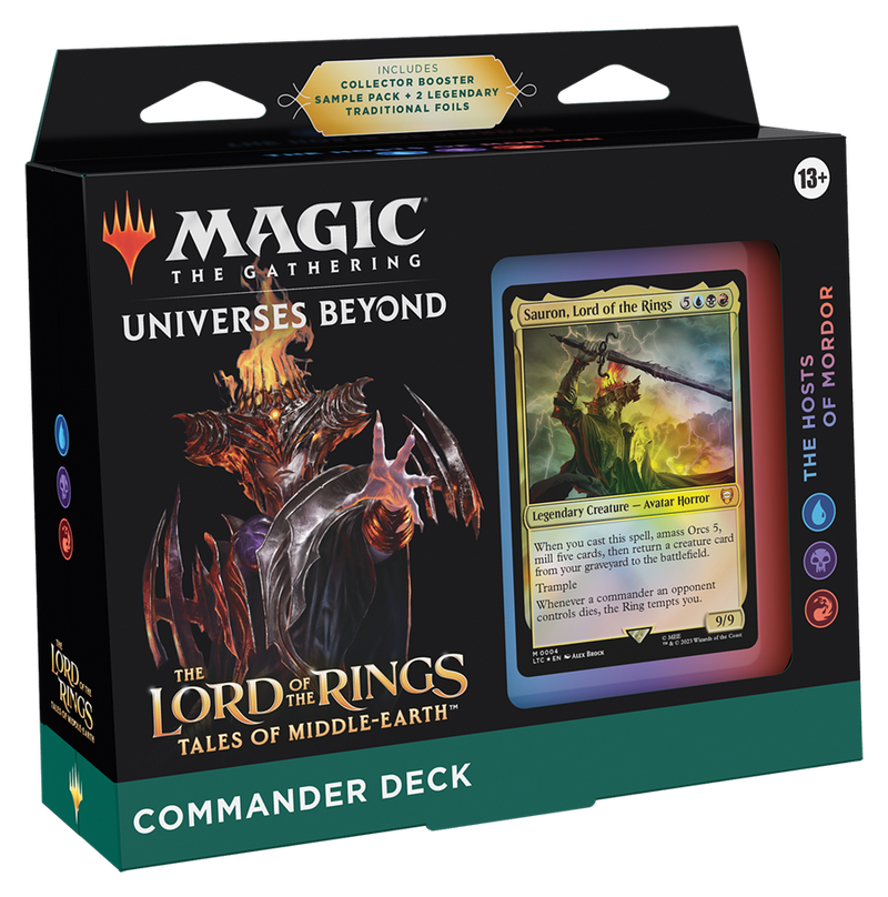 Lord Of The Rings: Tales Of Middle-Earth The Hosts Of Mordor Commander Deck