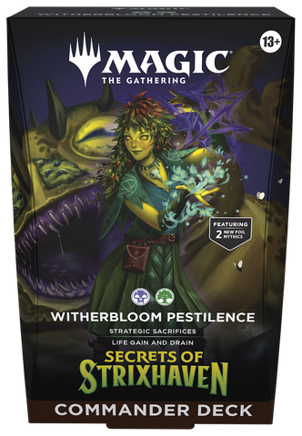 MTG: Secrets Of Strixhaven Witherbloom Pestilence Commander Deck